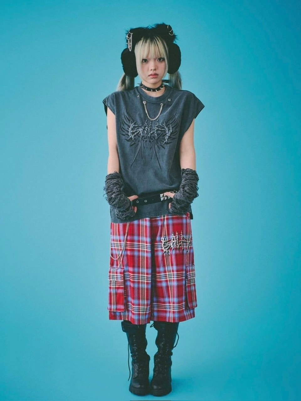 【GALFY】ゴリ厨二タンク / 【ガルフィー】ロゴプリントタンクトップ