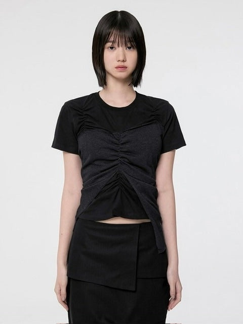 【FLAREUP】Bustier Layered T-Shirt