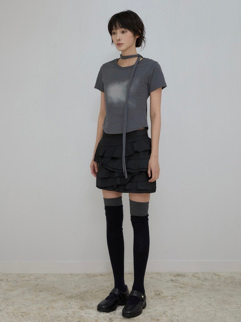 【FLAREUP】Vanish Tie Scarf T-Shirt