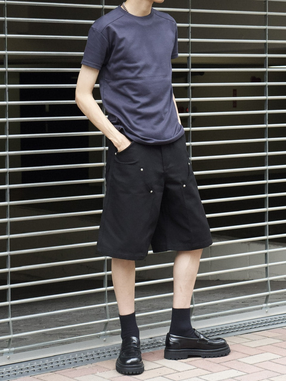 東京店WEB限定受注制【Chikashitsu +】compact crew neck tee (3color)