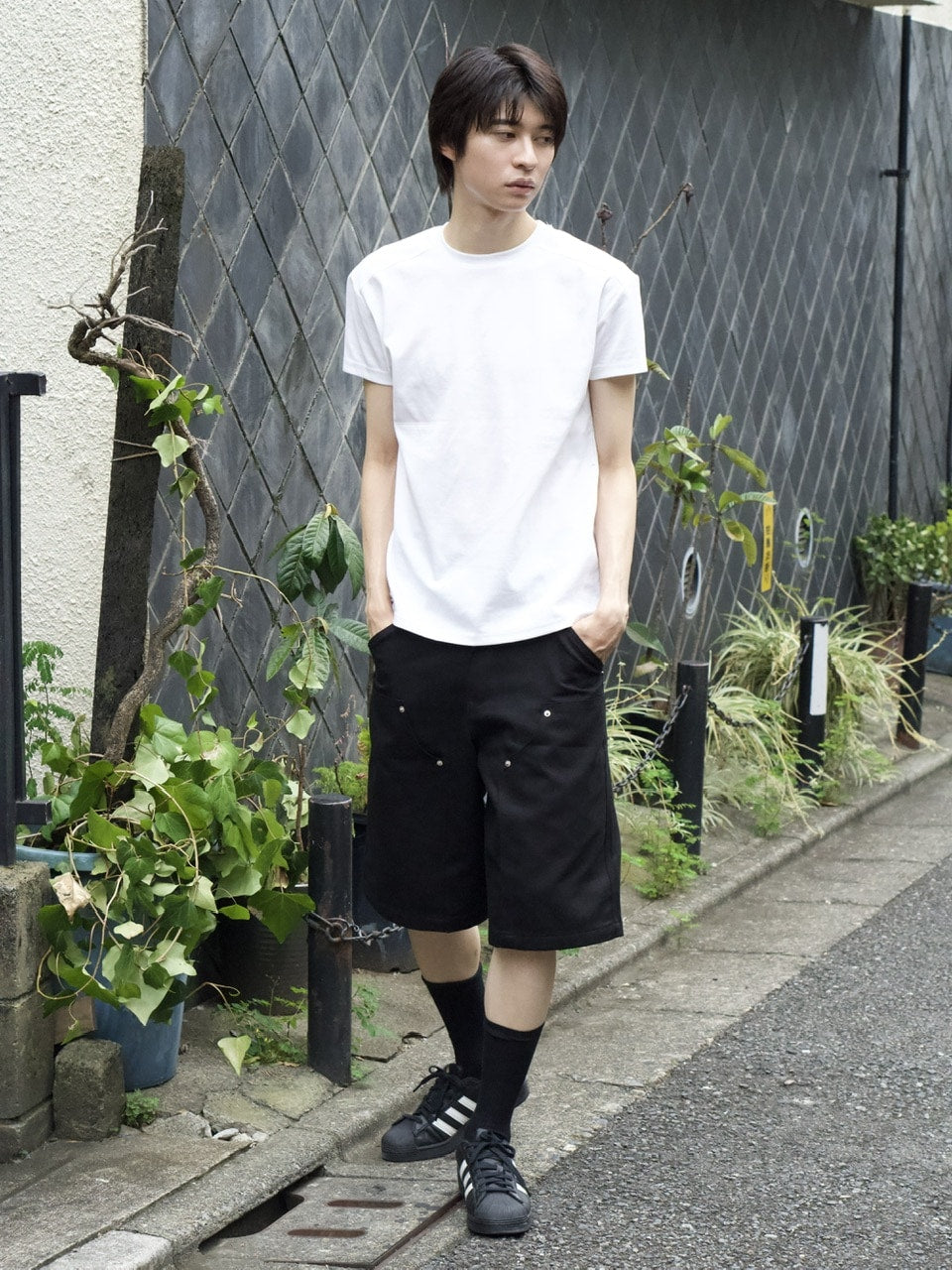 東京店WEB限定受注制【Chikashitsu +】utility half pants (2color)
