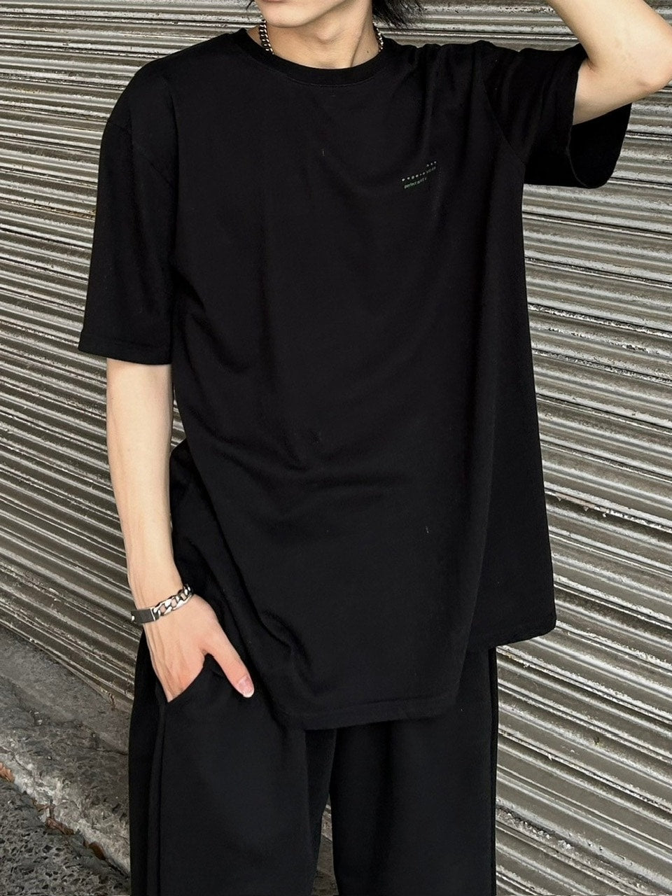 受注制【Chikashitsu +】nail back print t-shirt (3color)