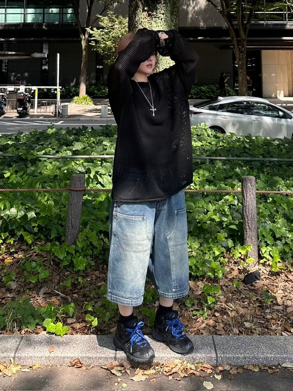 【Chikashitsu +】oversized net summer knit (3color)