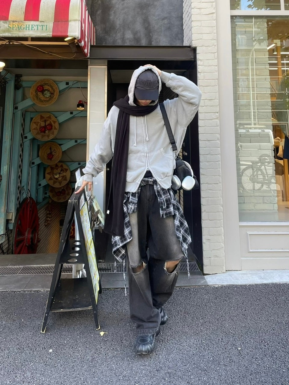 受注制【Chikashitsu +】long muffler (4color) / 【チカシツプラス】ロングマフラー