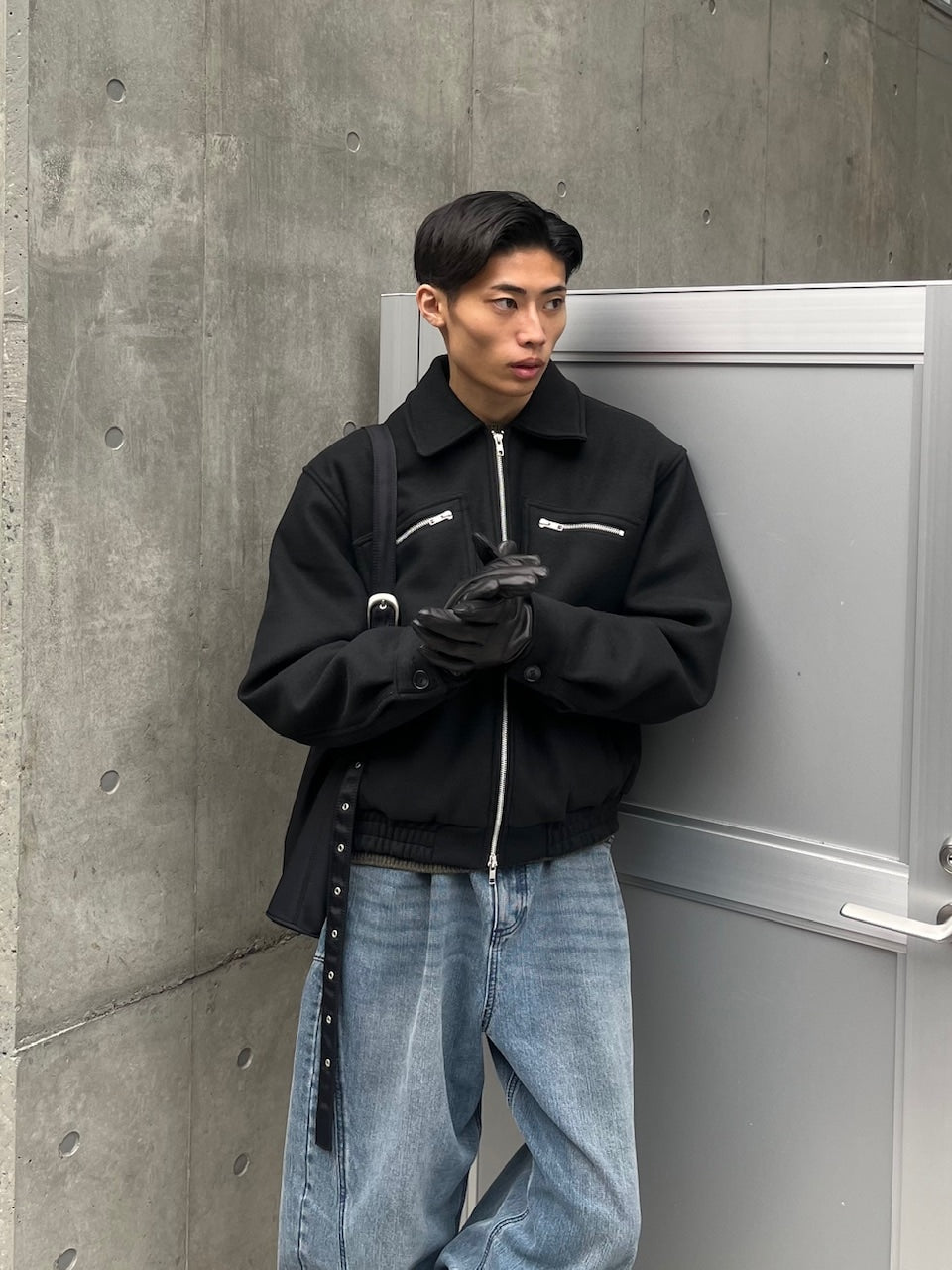 東京店WEB限定【Chikashitsu +】clear wool blouson (3color)