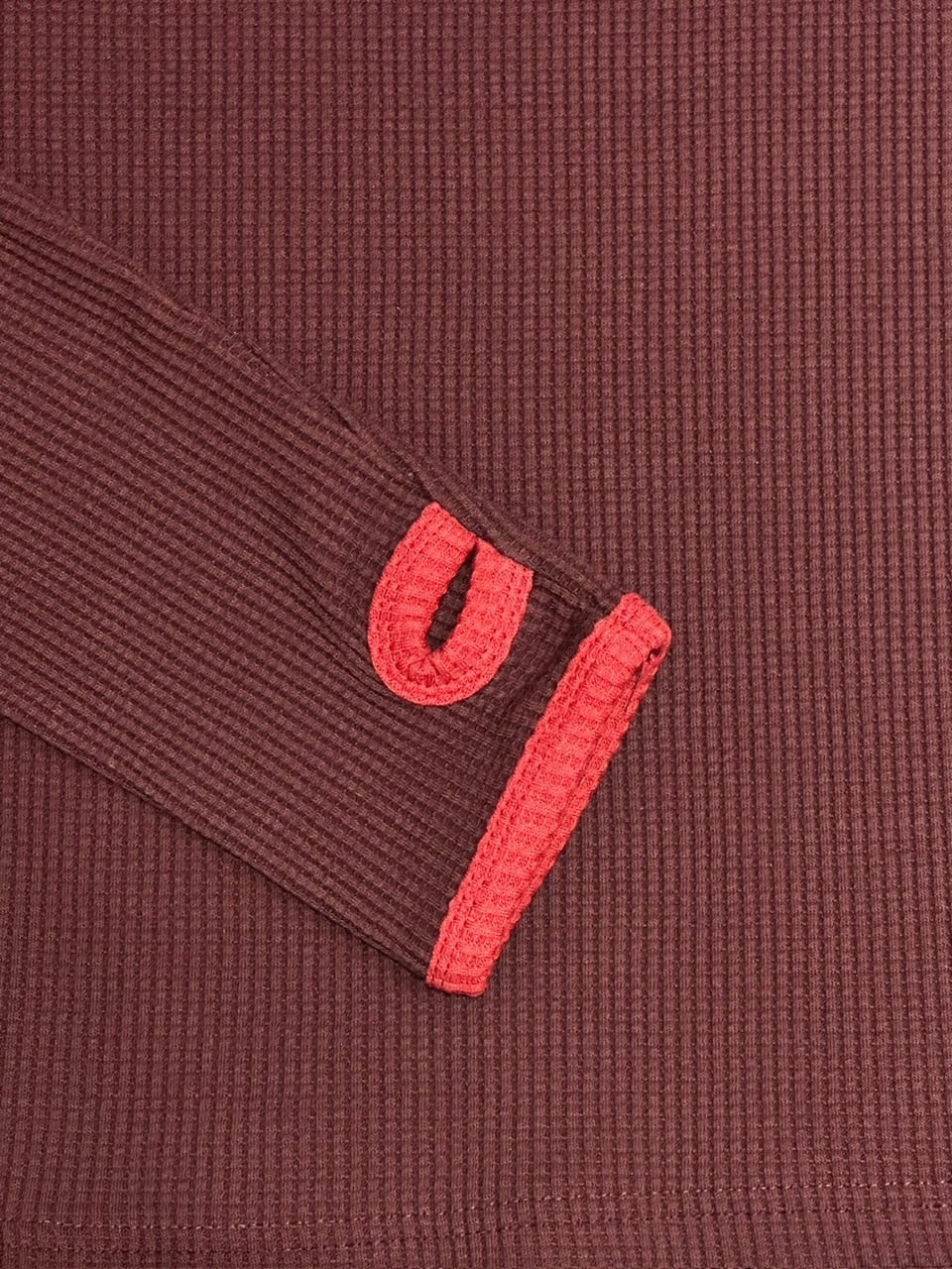 受注制【youll】henry neck waffle long tee (2color)