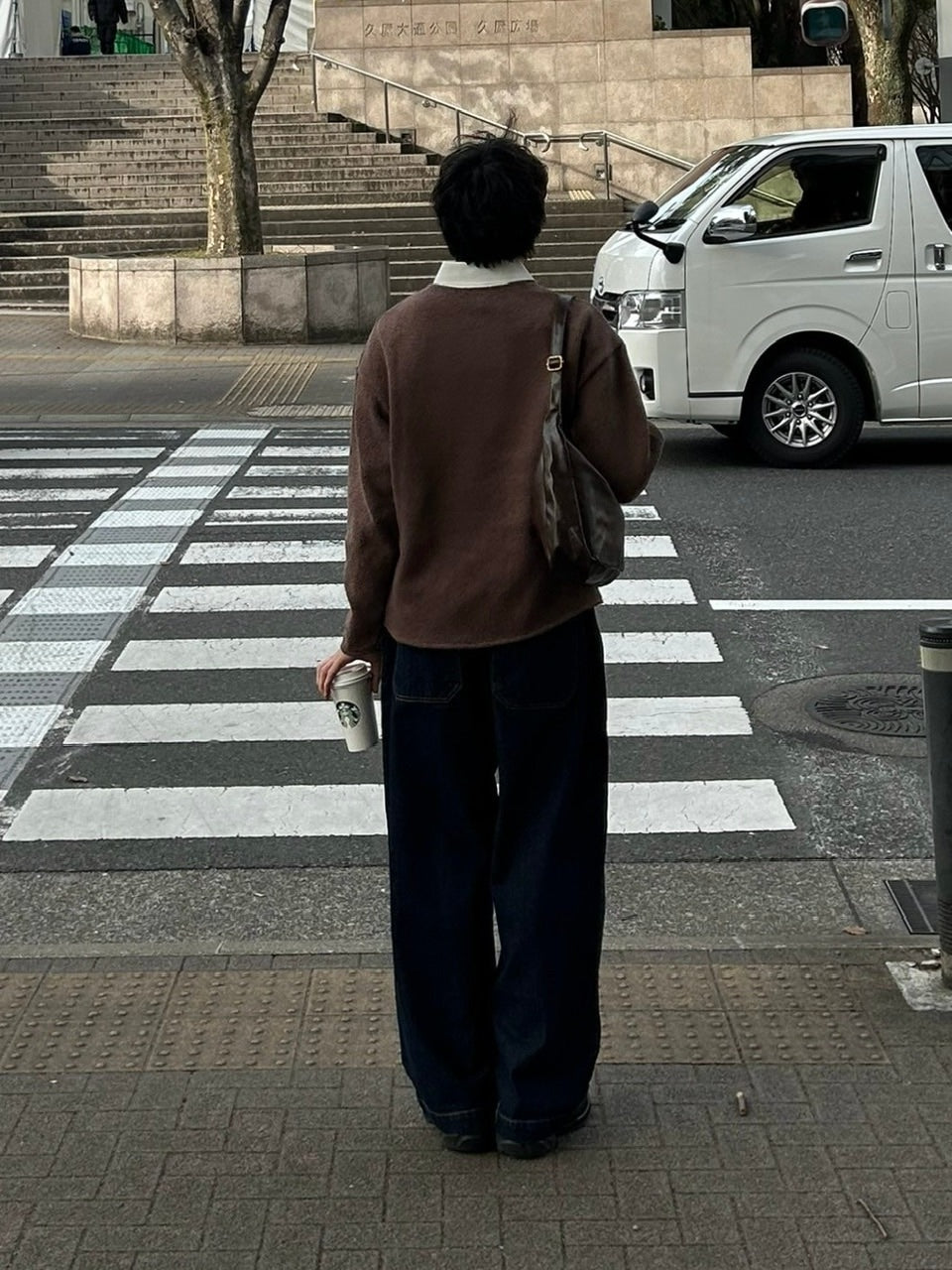 受注制【Chikashitsu +】loose fit round knit (4color)