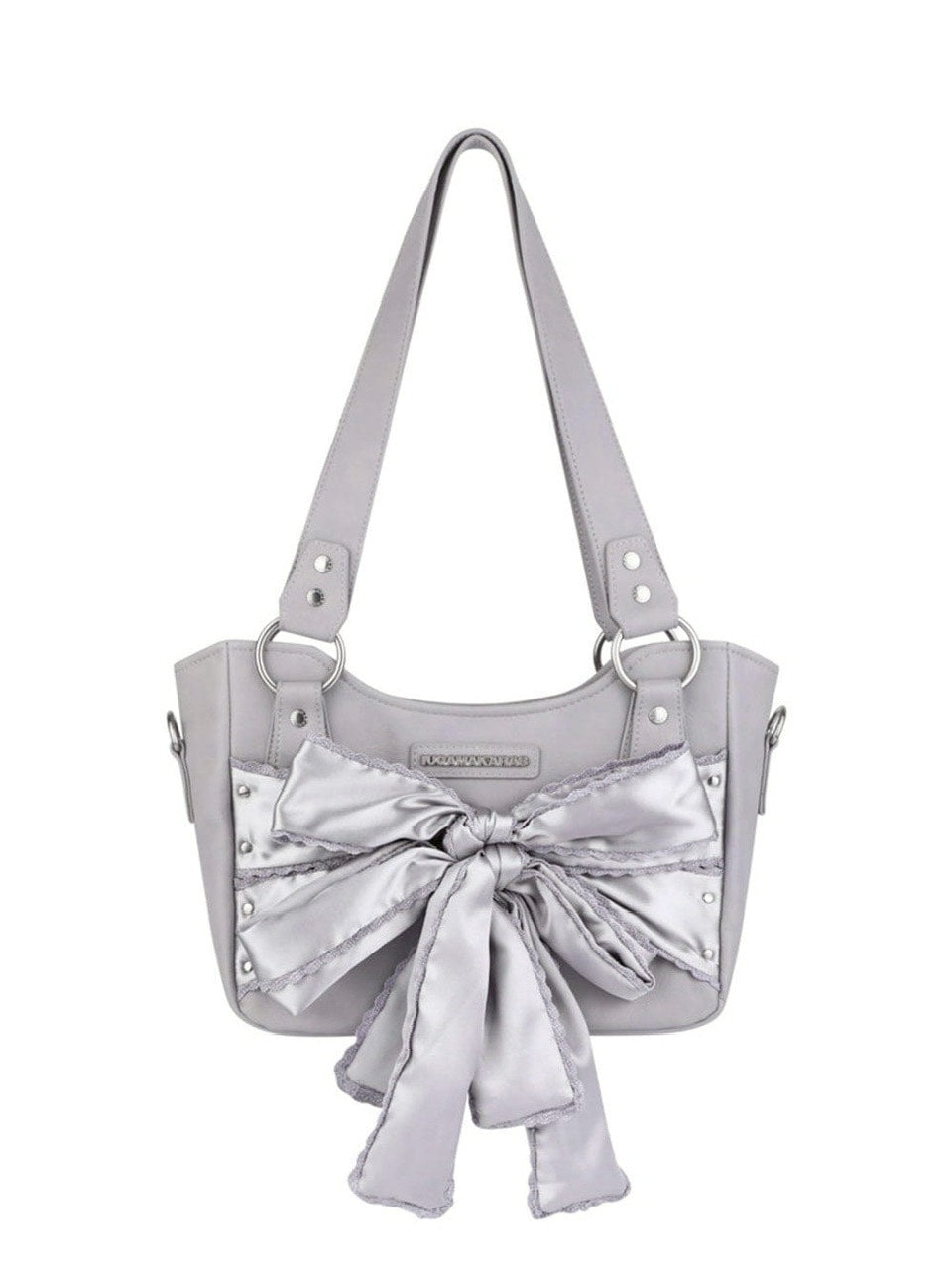 【IUGAMAKARAS】Laced Ribbon Leather Shoulder Bag