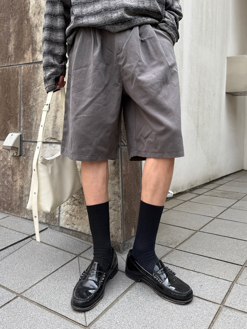 東京店WEB限定【Chikashitsu +】2tuck Bermuda pants (2color)