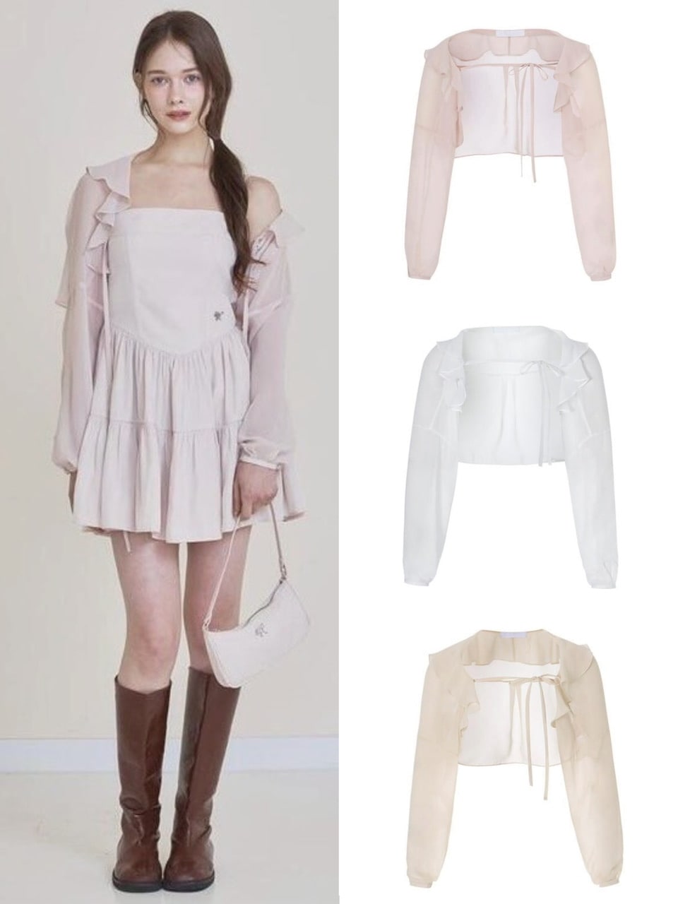 【NOTYOURROSE】Fairy chiffon bolero