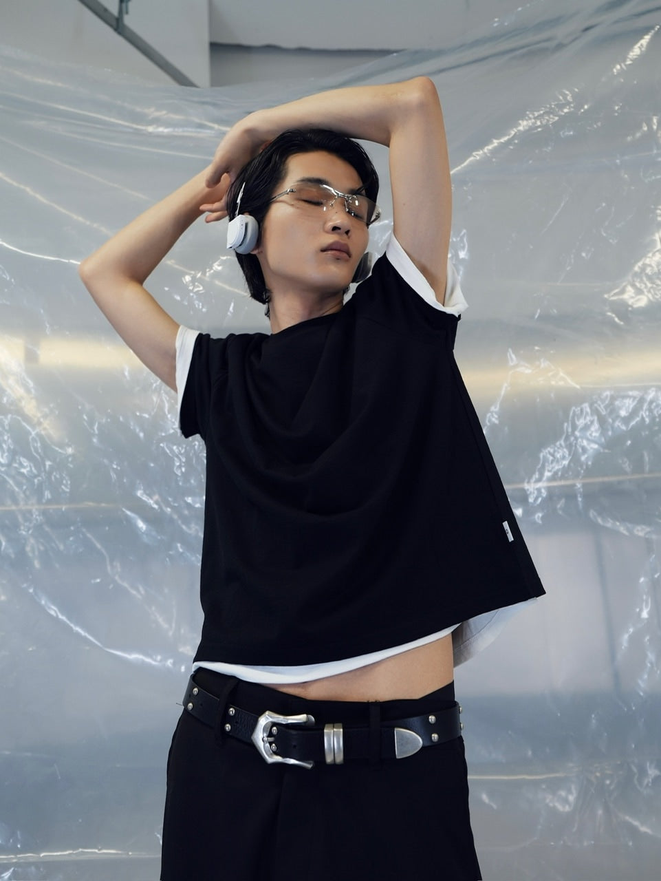 【CS】2-PIECE CROPPED PACK TEE