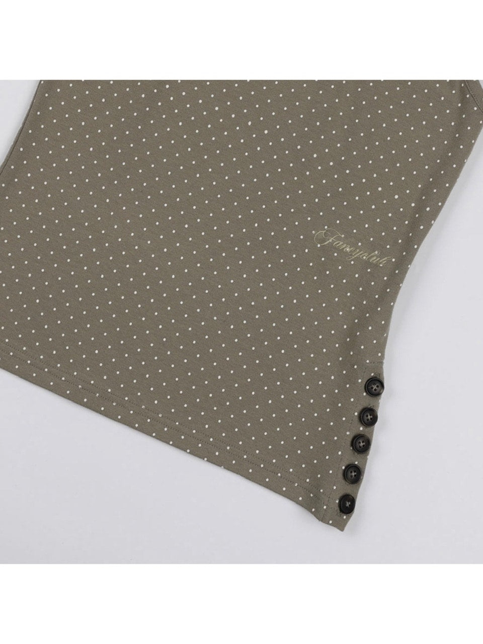 【FANCY CLUB】 Dot Button Sleeveless / 【ファンシークラブ】ドットボタンタンクトップ
