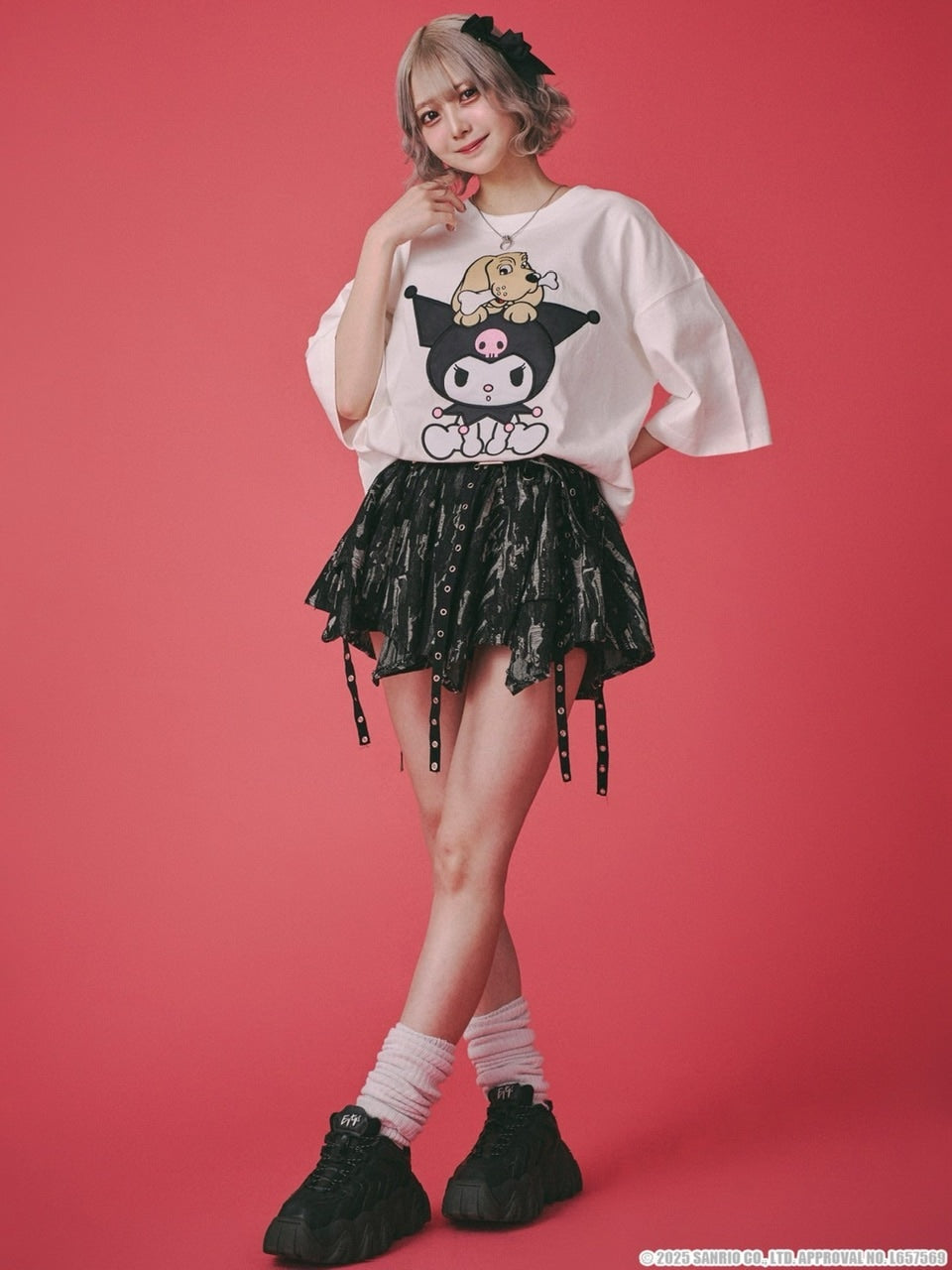 【GALFY×KUROMI】クロミちゃんとGALFYの半袖TEE