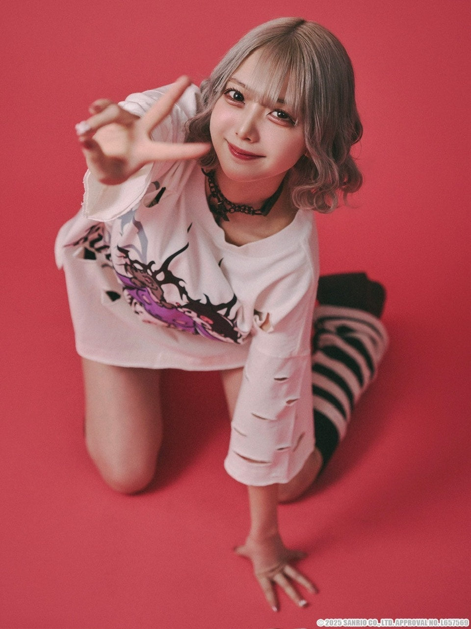 【GALFY×KUROMI】イルガルフィーボロボロ半袖TEE