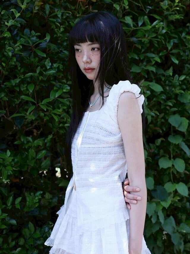 【Uglyshadow】CHECK SHIRRING BLOUSE / 【アグリーシャドウ】チェックシャーリングノースリーブブラウス