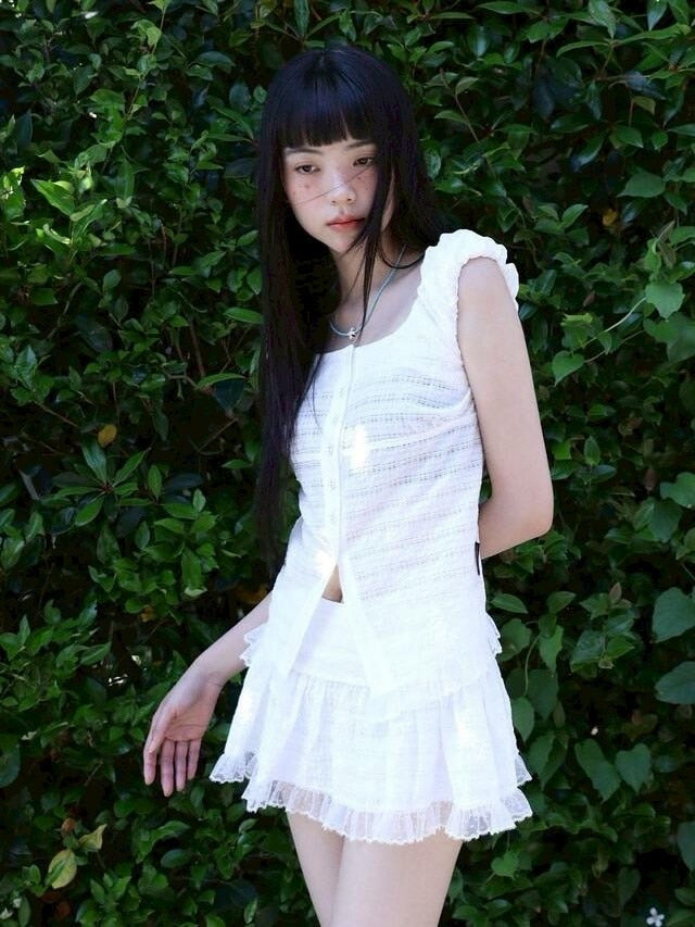 【Uglyshadow】CHECK SHIRRING SKIRT / 【アグリーシャドウ】チェックシャーリングミニスカート