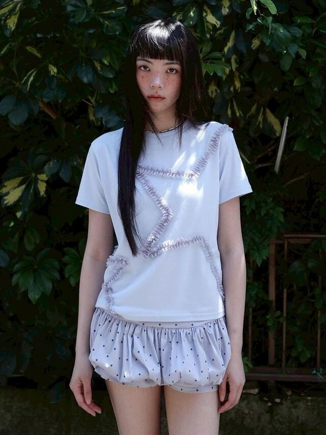 【Uglyshadow】STAR BASIC T-SHIRT / 【アグリーシャドウ】スターベーシック半袖Tシャツ