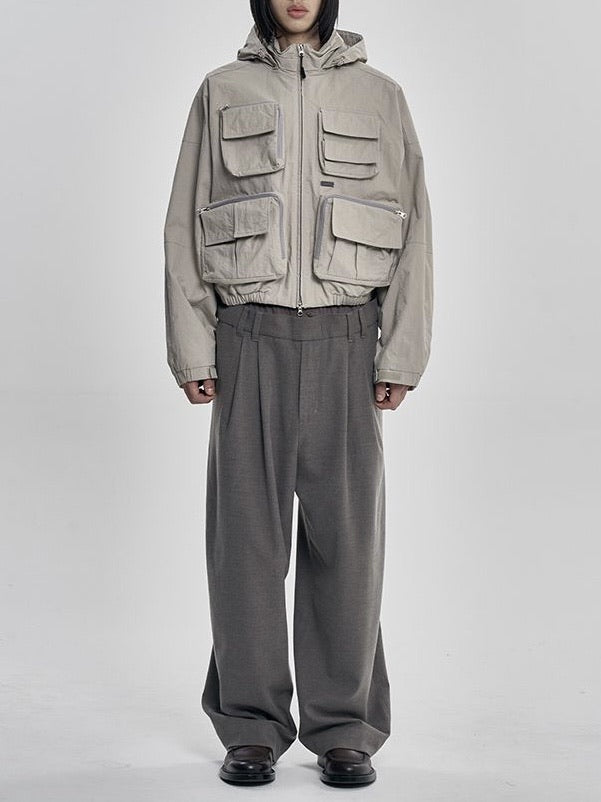 【AJOBYAJO】Cargo Nylon Short Jacket / 【アジョバイアジョ】カーゴナイロンショートジャケット