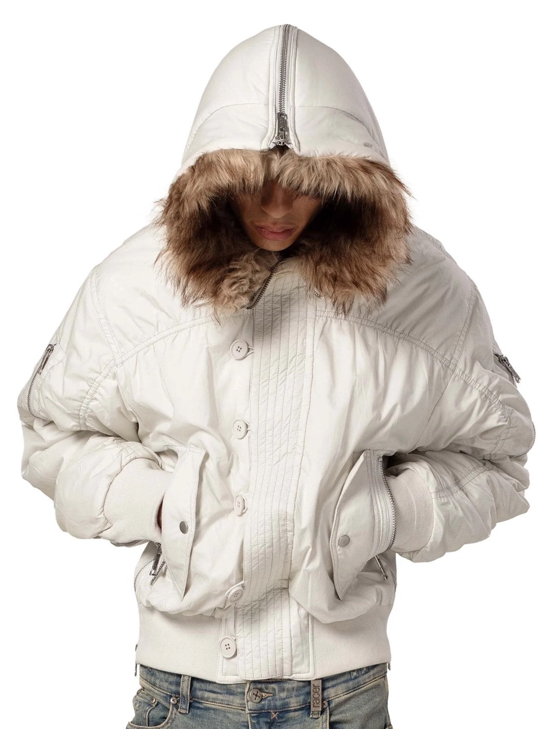 【RACER WORLDWIDE】Aviator Bomber 2 / 【レーサーワールドワイド】ジップポケットファージャケット