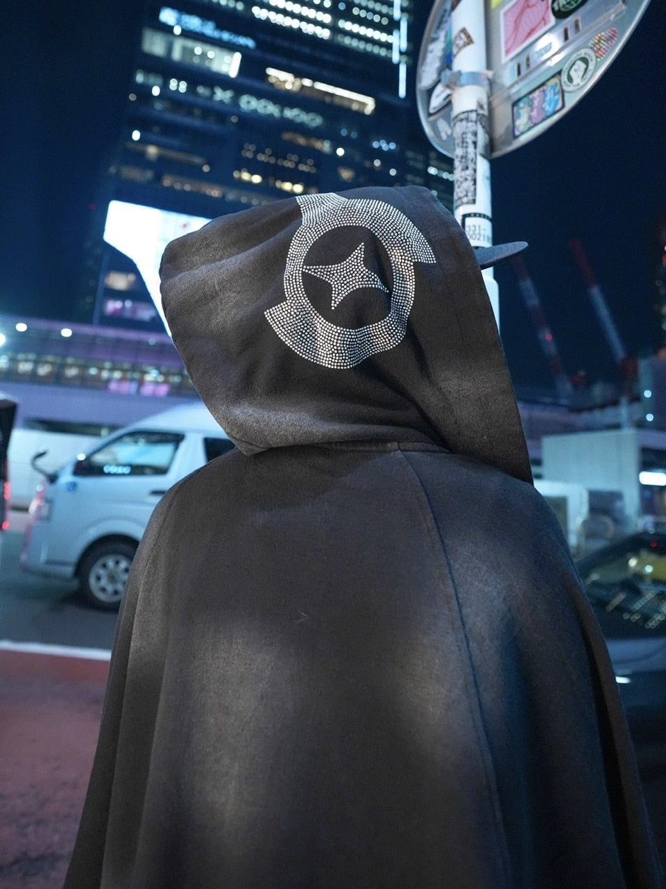 【NMTXU】rhinestone design zip parka / 【エヌエムティーエックスユー】ラインストーンデザインダブルジップパーカー