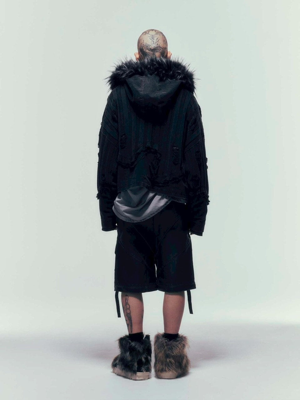 【DIG YOUR OWN GRAVE】SYN-EDGE BLOUSON /【ディグユアオウングレイブ】アシンメトリーテックブルゾン