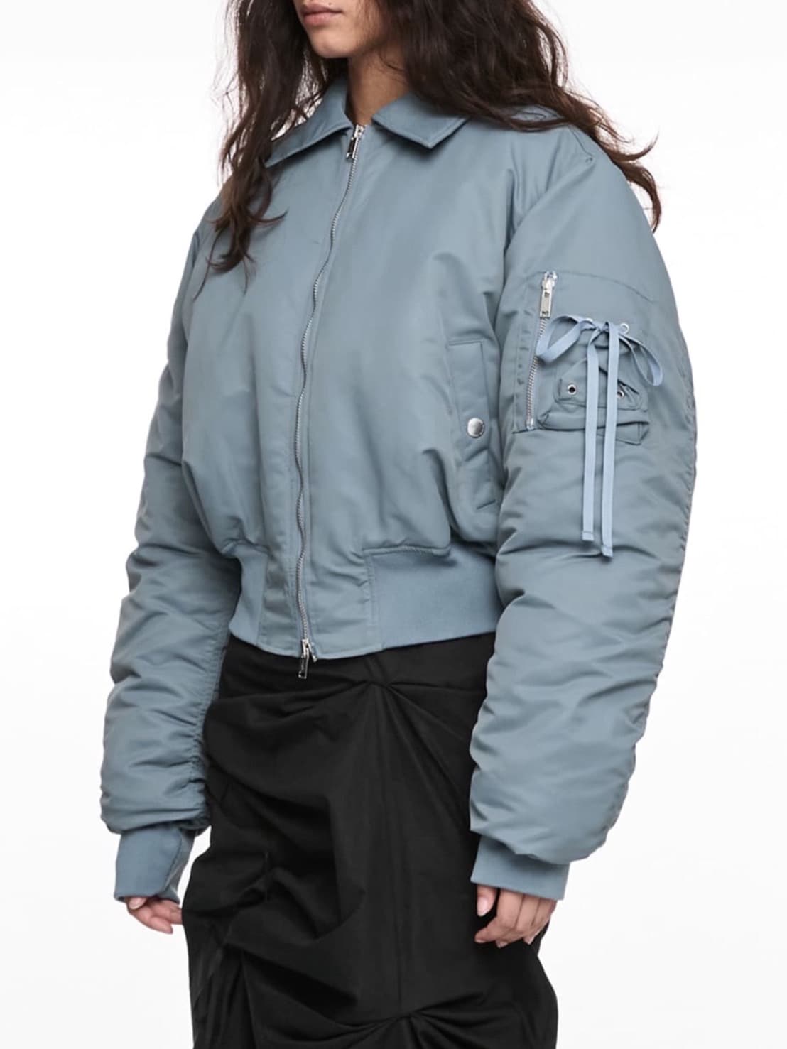 【NACHE】CROPPED BOMBER JACKET (UNISEX)