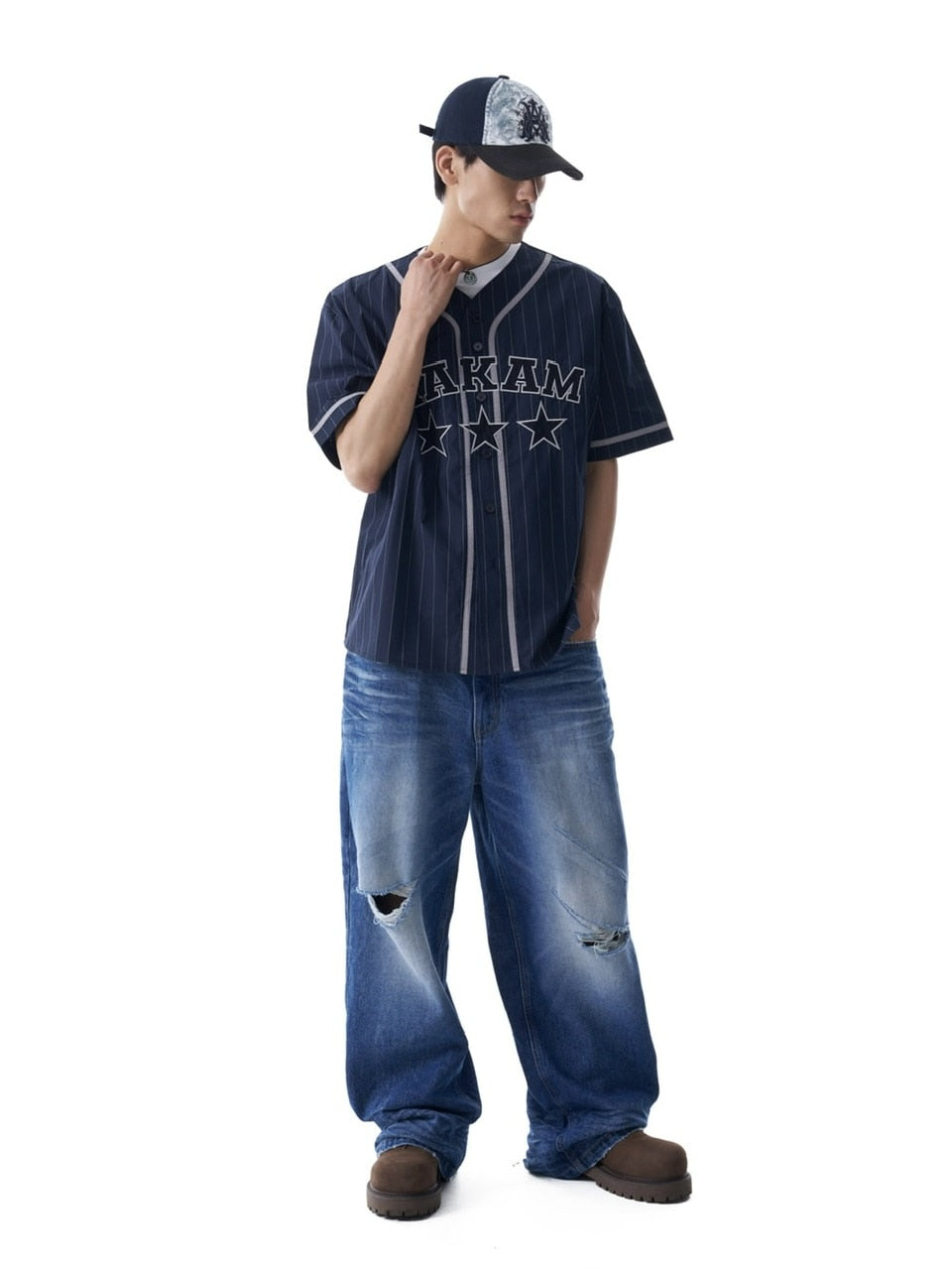 【AAKAM】Cotton Baseball Jersey