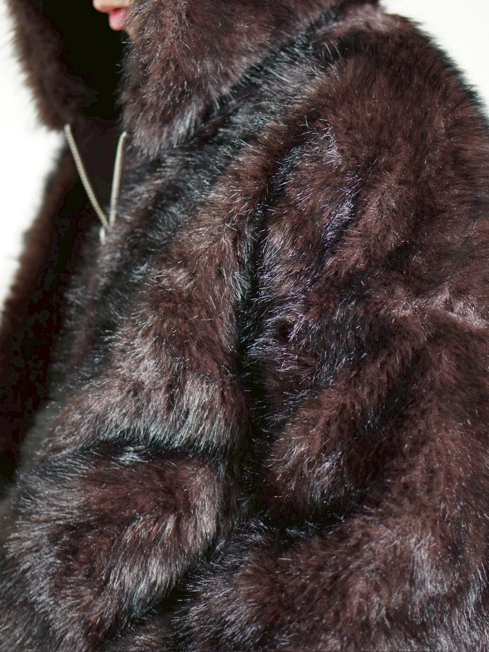 受注制【Chikashitsu +】oversized hooded fur blouson / 【チカシツプラス】オーバーサイズフーデッドファーブルゾン (4color)