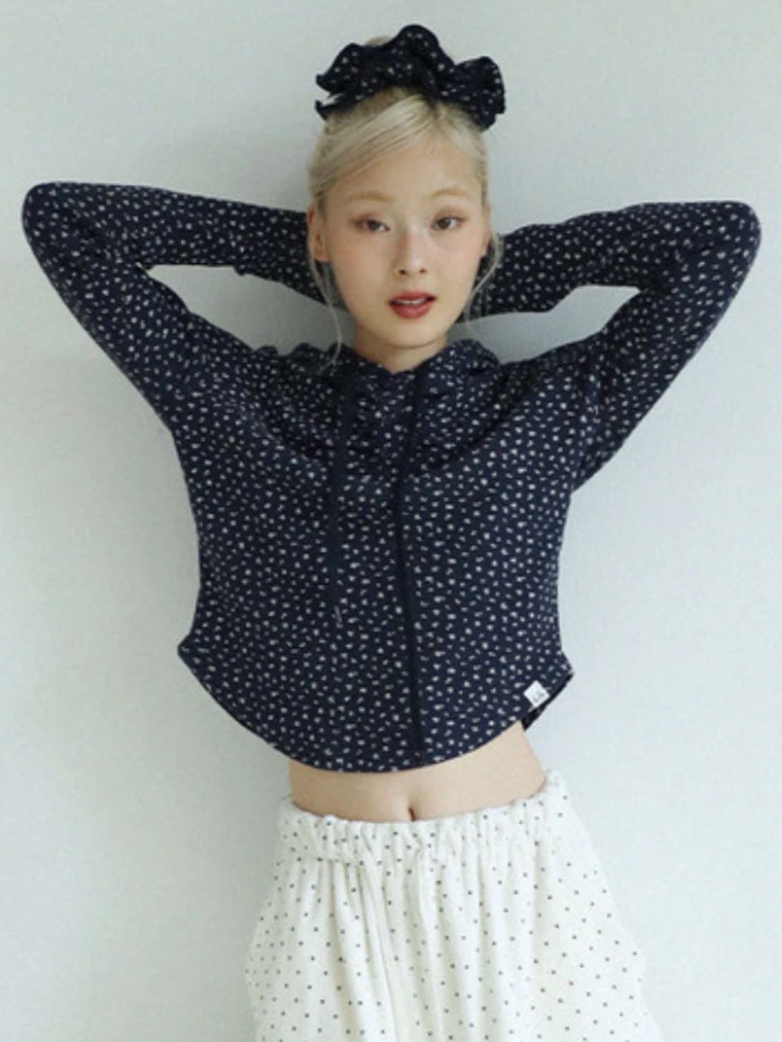 12/21 20:00 再販【Uglyshadow】FLOWER WAFFLE HOODIE