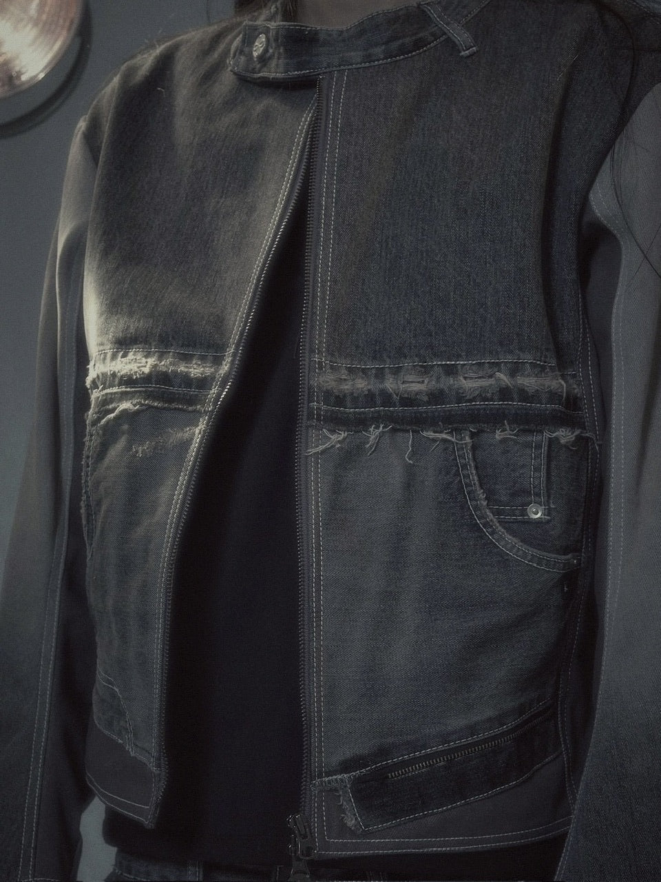 【SURGERY】surgery denim biker jacket / 【サージェリー】サージェリー デニム バイカー ジャケット