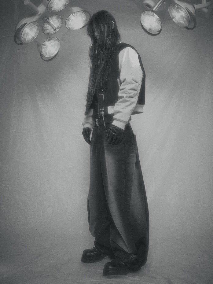 【SURGERY】surgery Scarline varsity jacket