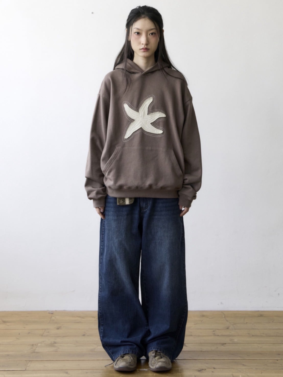 【THECOLDESTMOMENT】TCM starfish contour hoodie