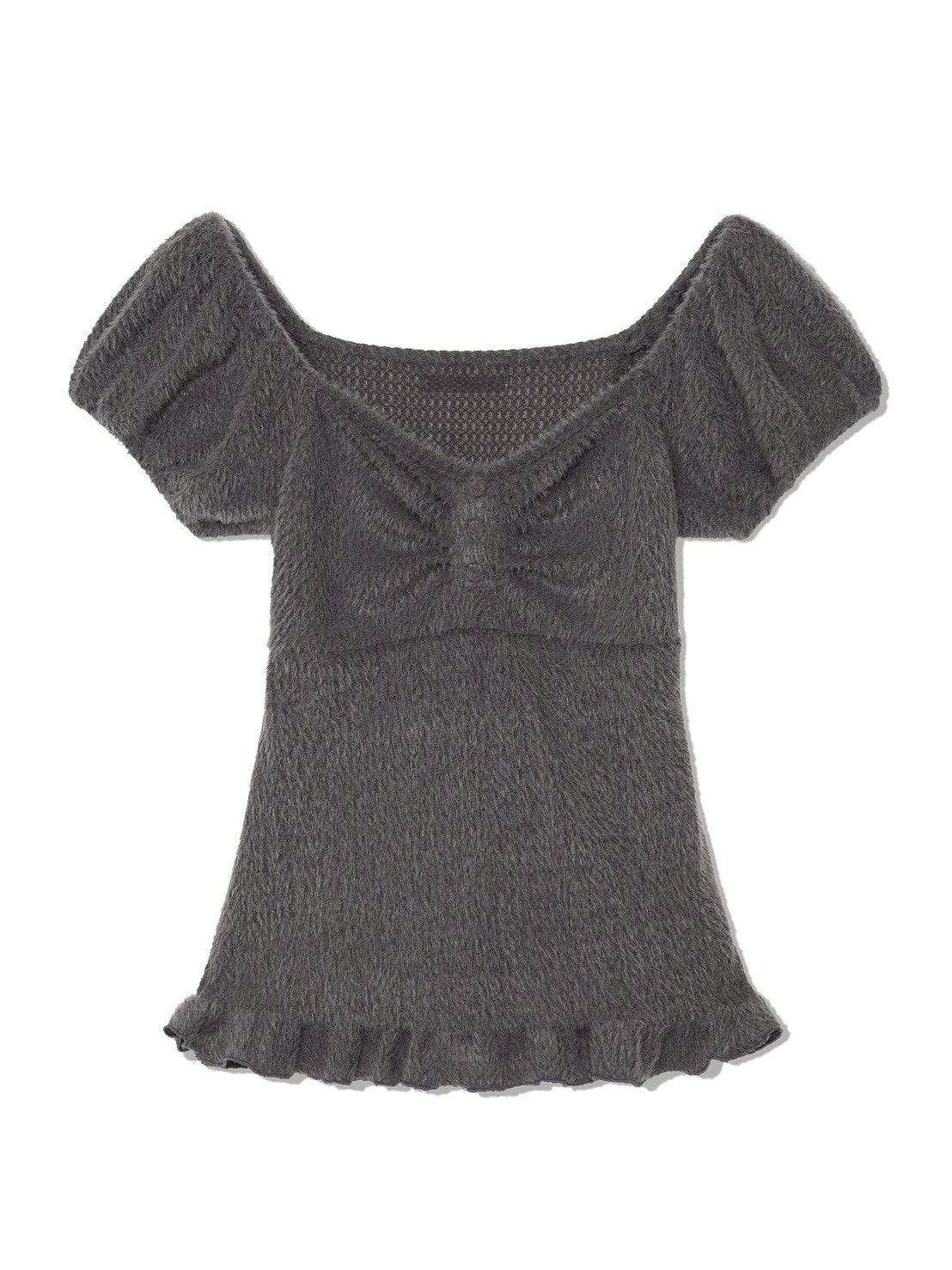 12/21 20:00 発売【Uglyshadow】SOFT SHIRRING T-SHIRT