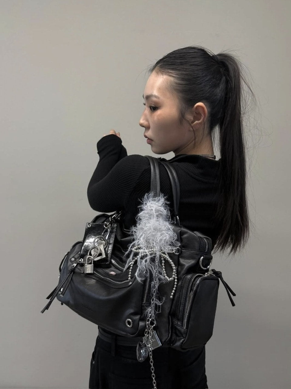 【BLACK PURPLE】Bread Bag