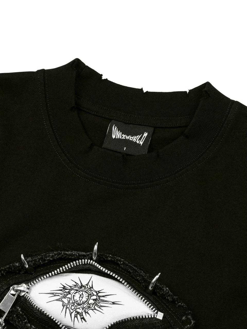 2/28 20:00発売【UNIZ】Monster Zip Eye T-Shirt / 【ユニズ】ジップアイ半袖Tシャツ