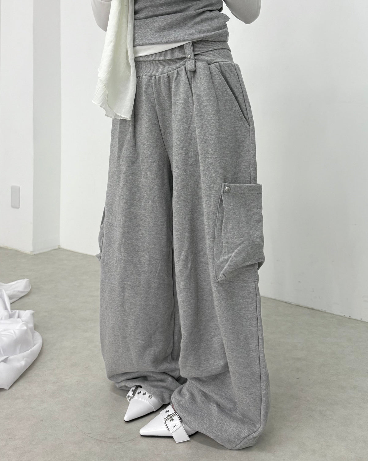 名古屋店WEB限定受注制【nmtc+】Folding Cargo Sweat Pants (2color)