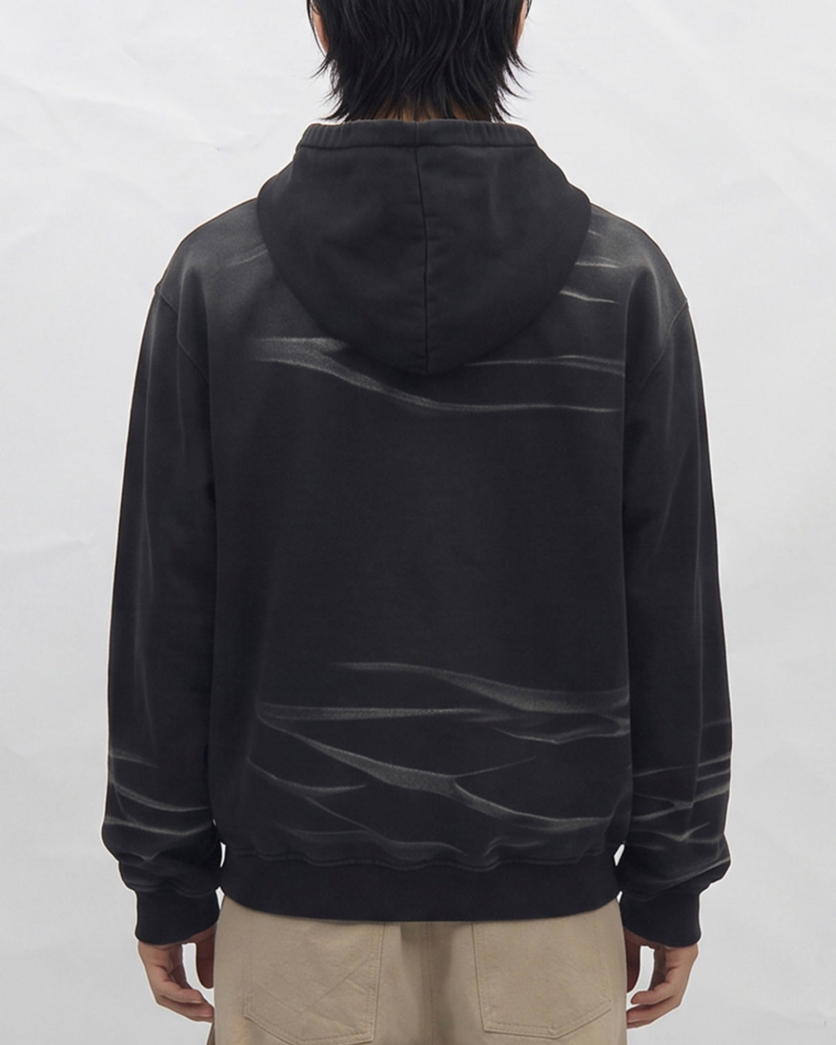 【BLR BLUER】Faded Layer Hoodie Zip-Up Jacket