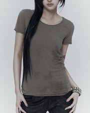 【bonienkiye】Faded Seam Tee