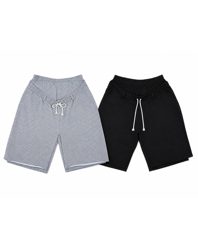 【nmtc+】Double Waist Bermuda Pants (2color)