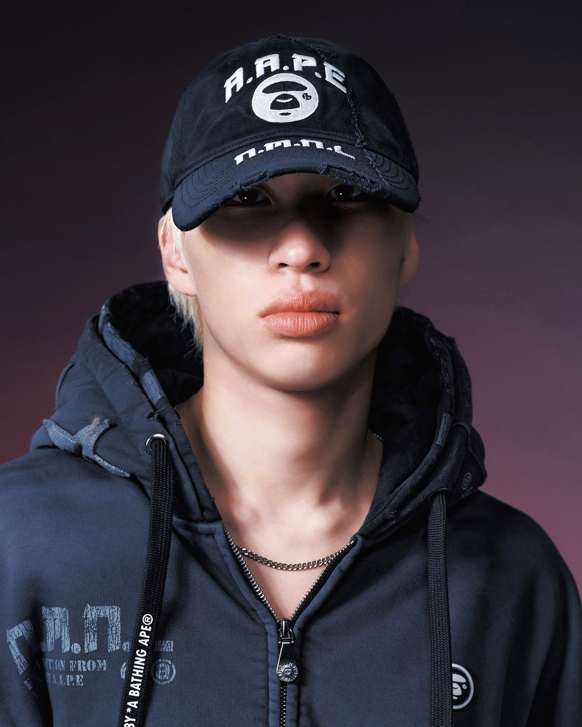 【NOMANUAL】AAPE X NMNL SURVIVOR BALL CAP(BLACK)