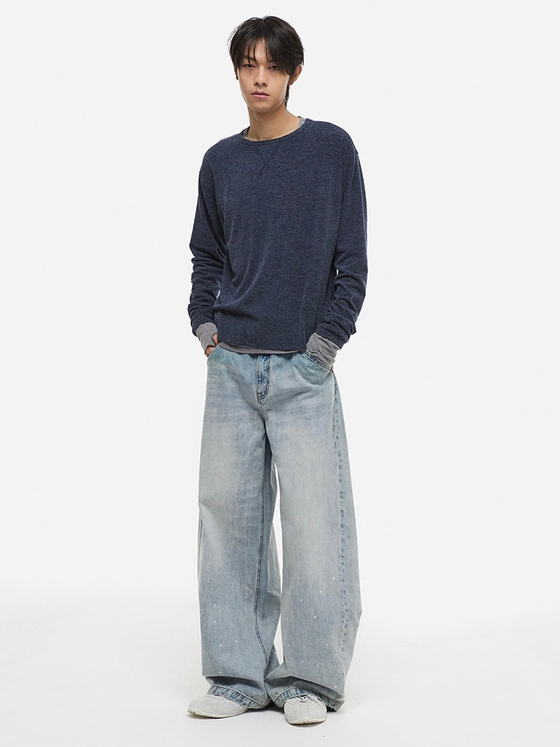 【DNSR】Painting Curved Denim Pants