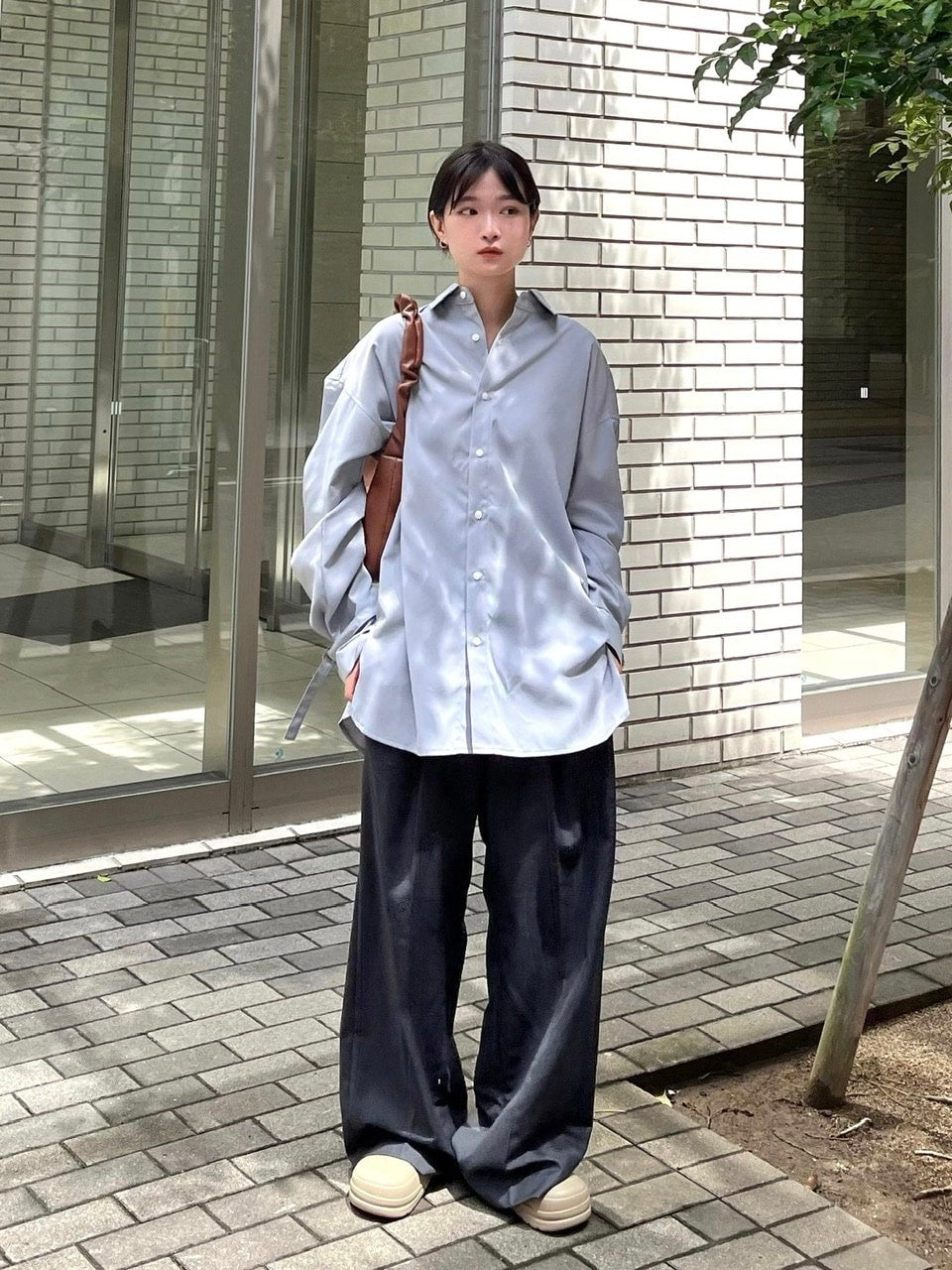 受注制【Chikashitsu +】wide tuck slacks (3color)