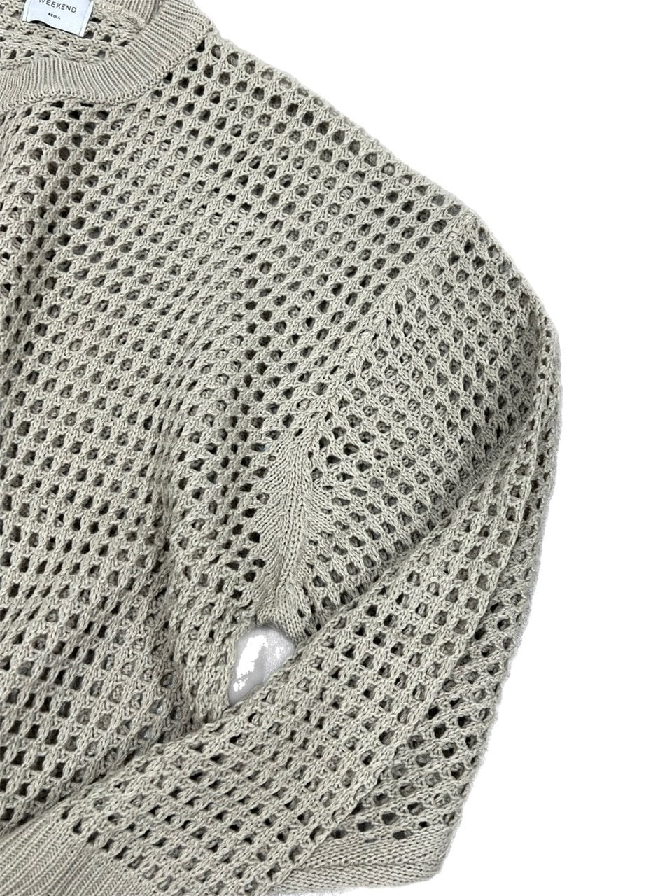 受注制【Chikashitsu +】lib mesh knit (3color) / 【チカシツプラス】リブメッシュ長袖ニット