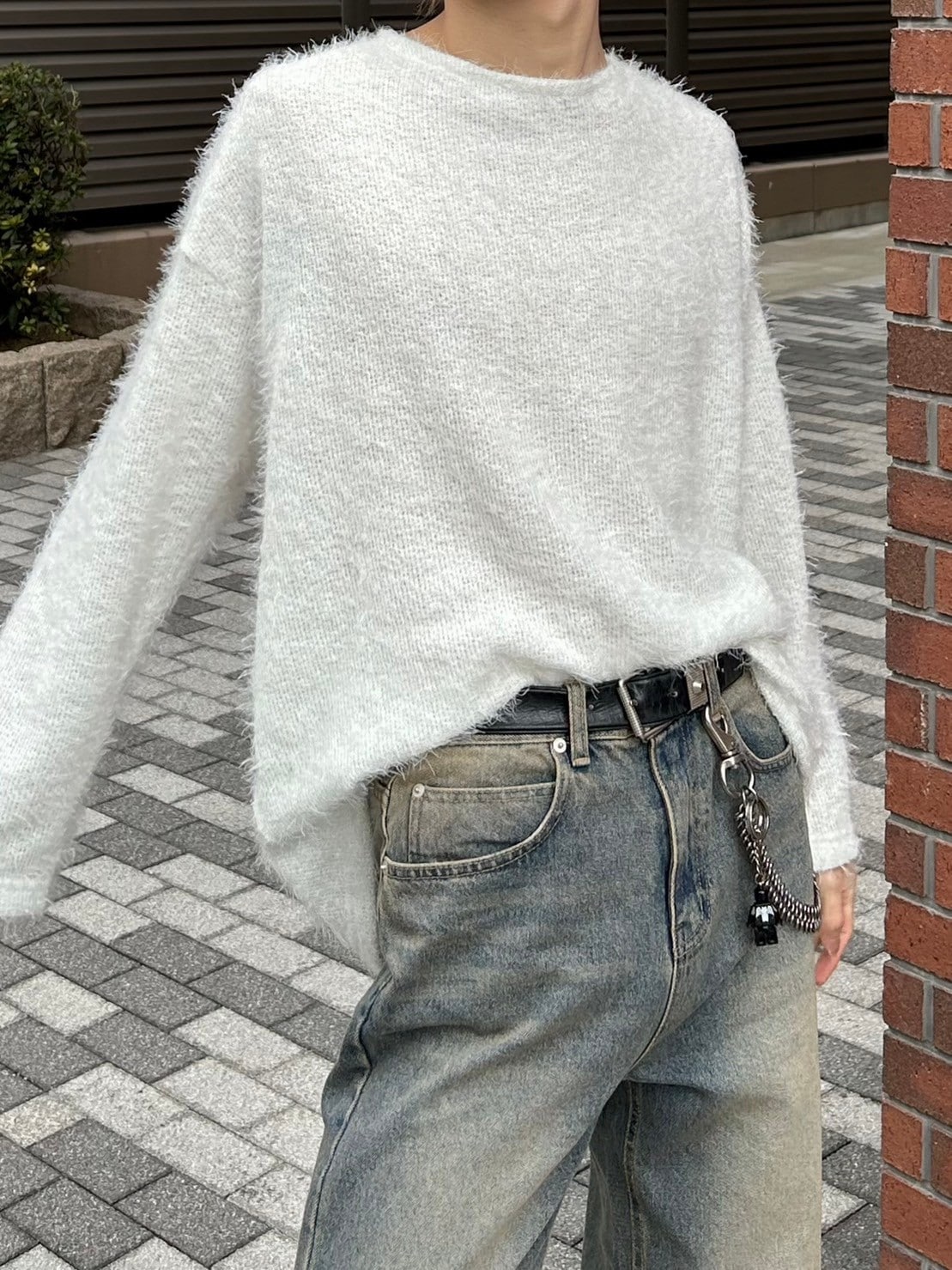 受注制【Chikashitsu +】shaggy knit (5color)