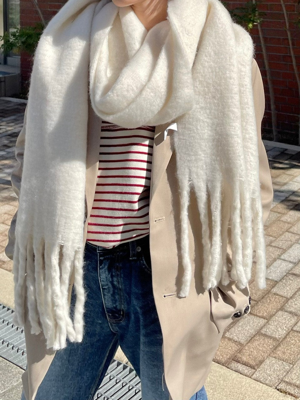 受注制【Chikashitsu +】volume color muffler (6color)