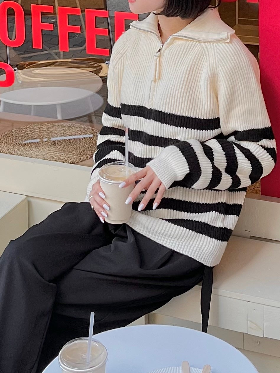 【Chikashitsu +】waist belt tuck slacks (3color)