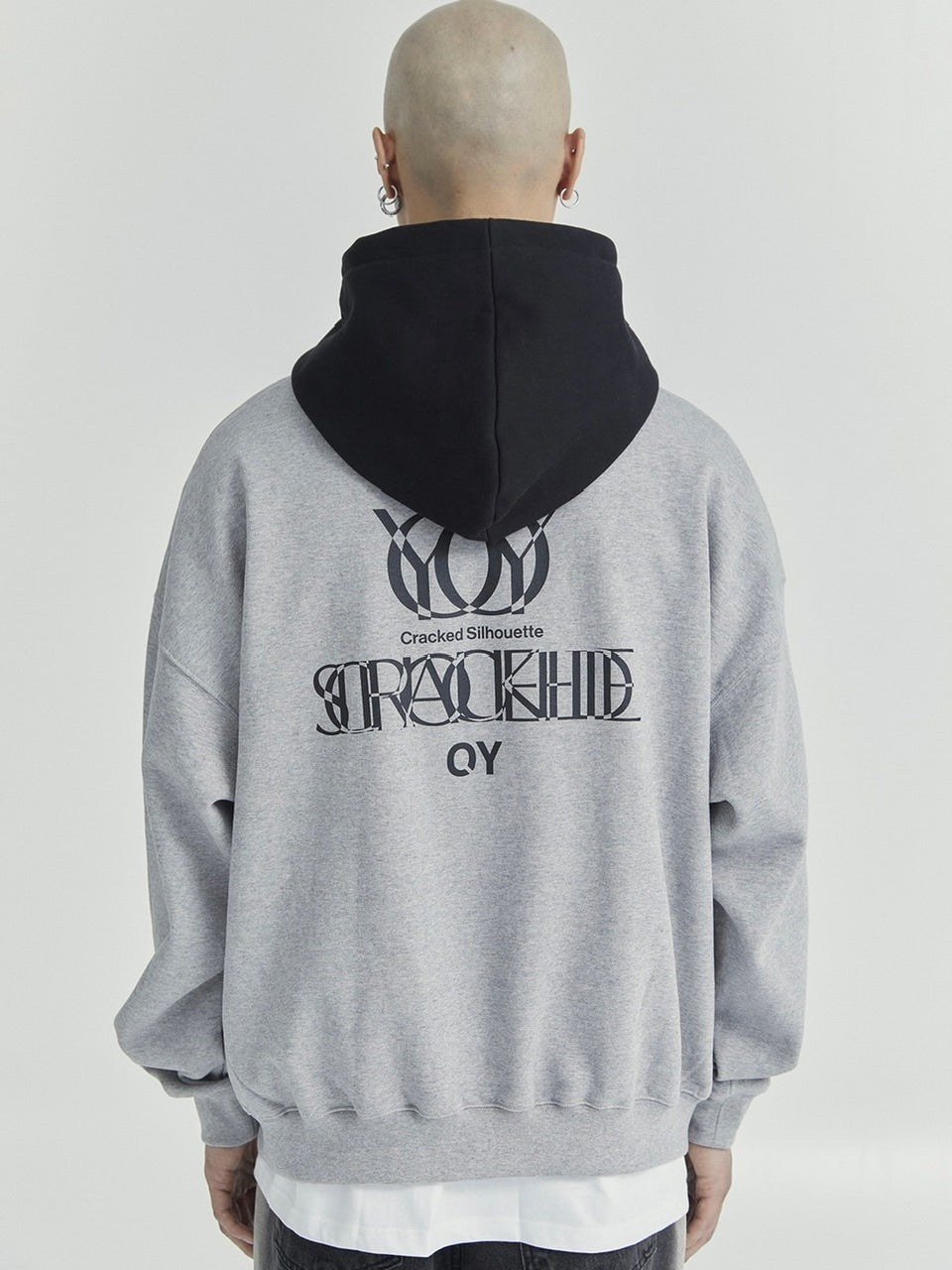 【OY】OVERLAY LOGO ZIPPER POLA HOODIE
