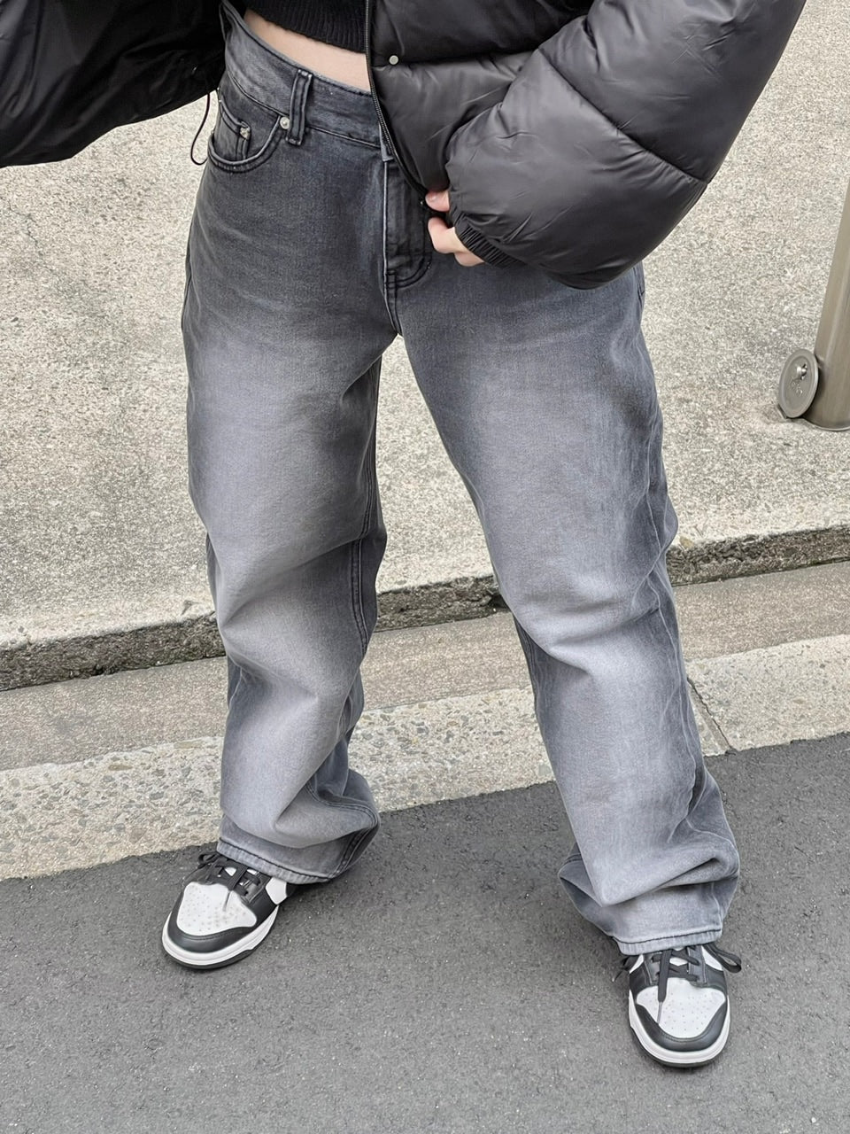 【Chikashitsu +】vintage wash denim pants (2color) / 【チカシツプラス】ヴィンテージウォッシュデニムパンツ