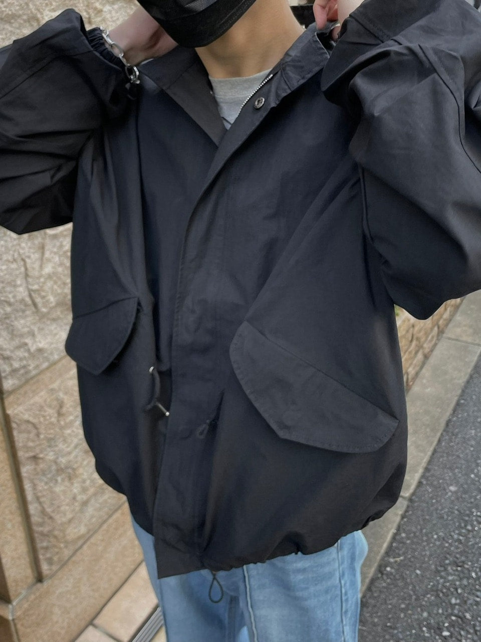 受注制【Chikashitsu +】cotton blouson(3color) / 【チカシツプラス】コットンジャケット