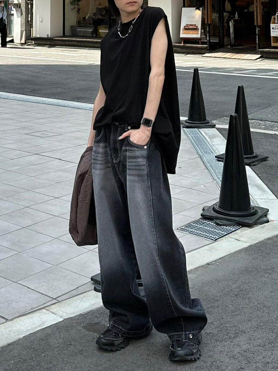 受注制【Chikashitsu +】basic cotton sleeveless (5color)